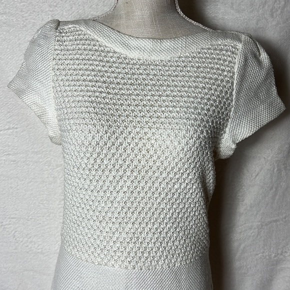 L’AGENCE from Intermix Short Sleeve Crochet Bodice Dress Size 6 NWT - Picture 3 of 11
